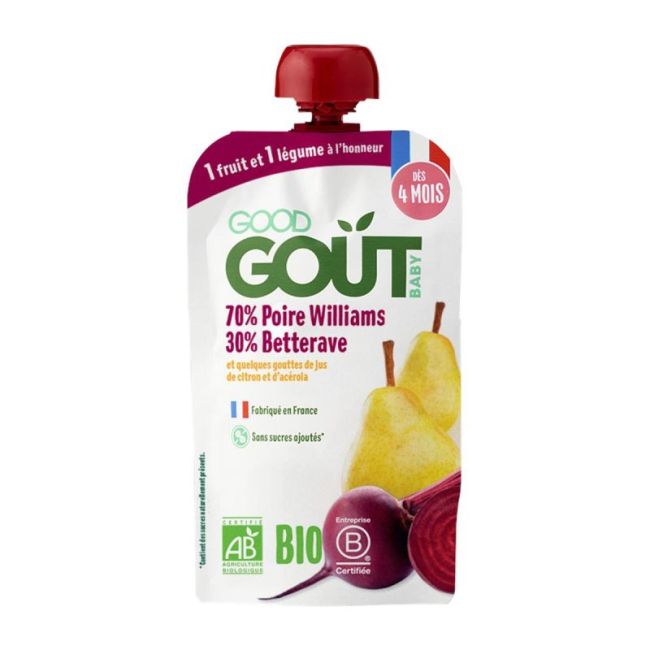 Good Gout Aliment Infant Poire Betterave Gourde/120G