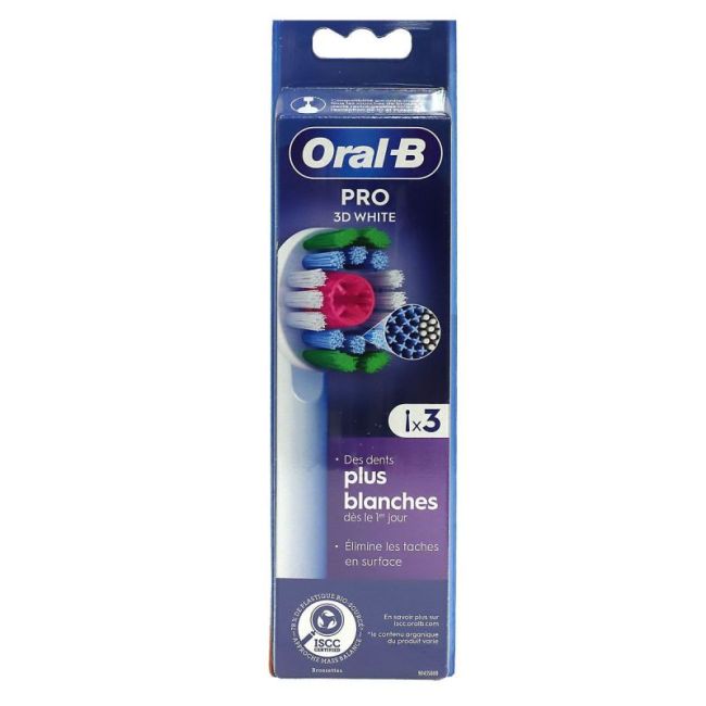 Oral B Pro 3D White Brossette Blister/3