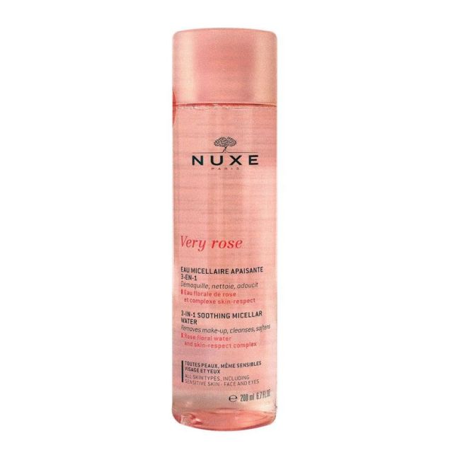 Nuxe Very Rose Eau Micellaire Apaisante 3 En 1 Fl/200Ml