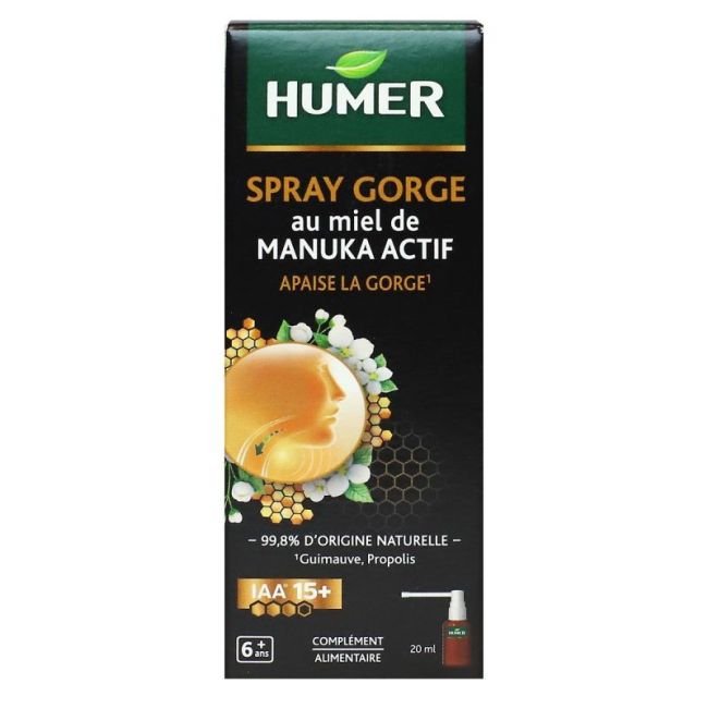 Humer Spray Gorge Miel De Manuka Iaa 15+ Fl/20Ml