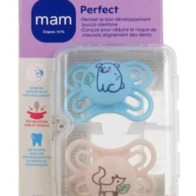 Mam Perfect Sucette Anatomique Silicone 2-6Mois B/2