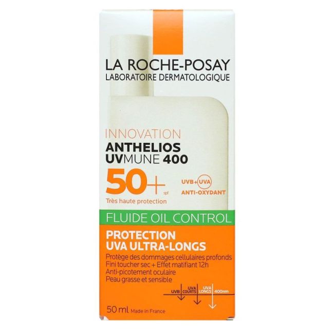 Anthelios Uvmune 400 Oil Control La Roche Posay Spf 50 Fluide Avec Parfum Fl/50Ml