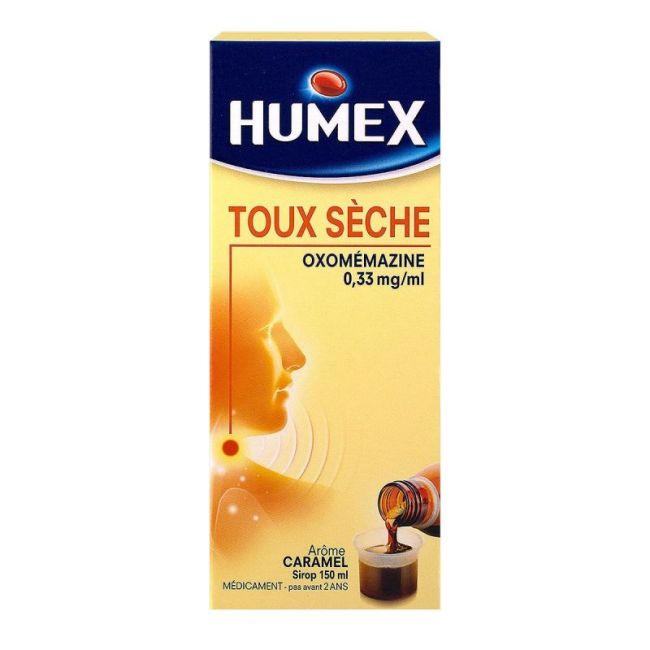 Humex 0,33 Mg/Ml Sirop Toux Seche Oxomemazine Fl/150Ml