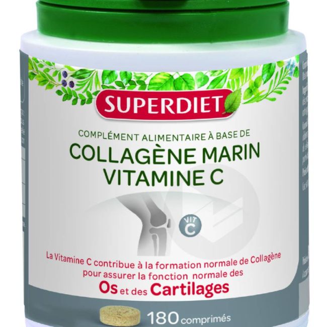 Superdiet Collagene Marin + Vitamine C Cpr B/180