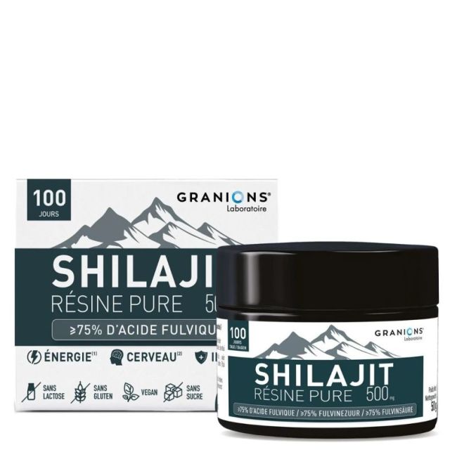 Granions Shilajit Resine Pure 500 Mg Pdr Pot/50G