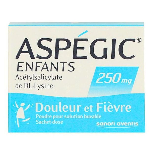 Aspegic 250 Mg Pdr Sol Buv En Sachet-Dose Enfant 20Sach