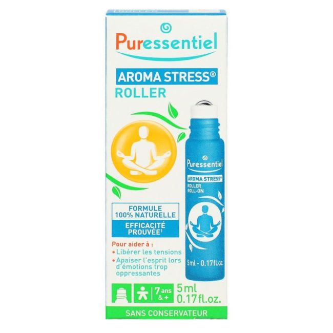Puressentiel Stress Roller Aroma Stress 12 Huiles Essentielles 5Ml