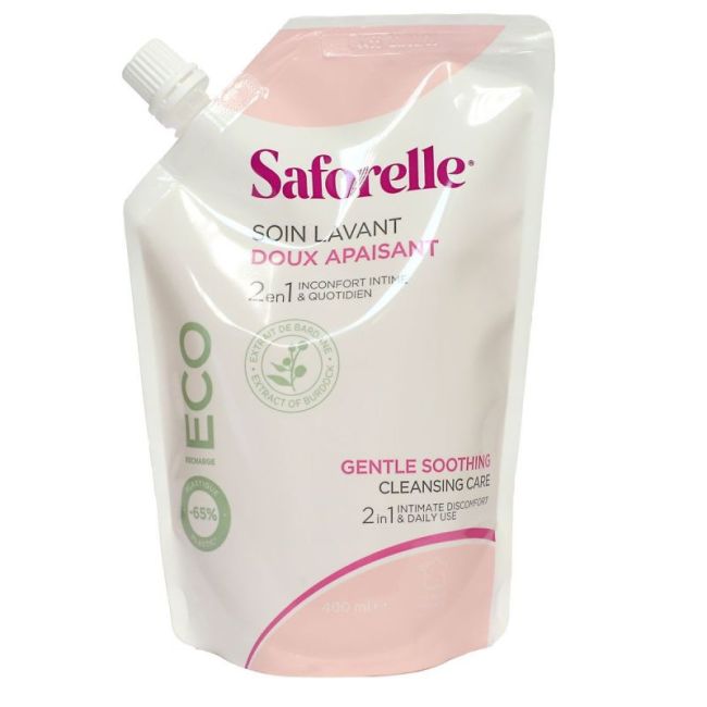 Saforelle Sol Soin Lavant Doux Eco-Recharge/400Ml