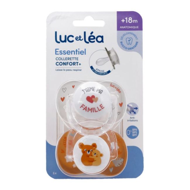 Luc Et Lea Essentiel Duo Sucette Anatomique +18Mois B/2