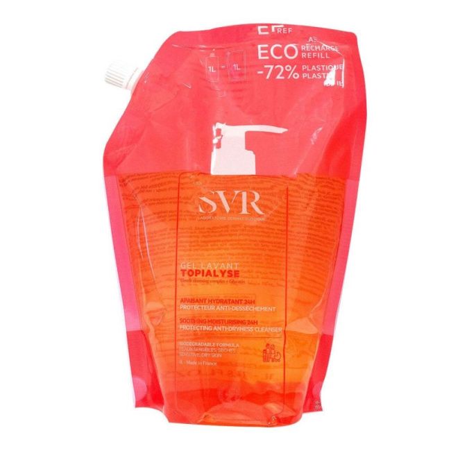Svr Topialyse Gel Lavant Nettoyant Doux Eco Recharge/1L