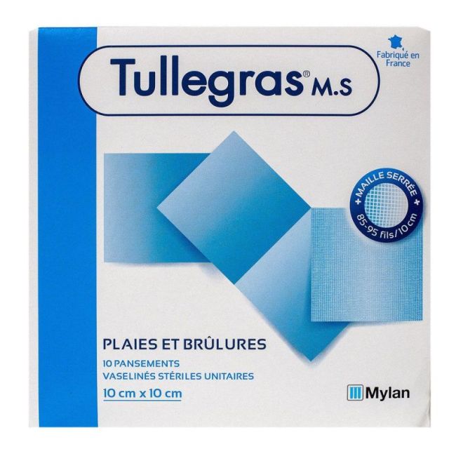 Tullegras M.s. Pans Sterile Vaseline 10X10Cm B/10