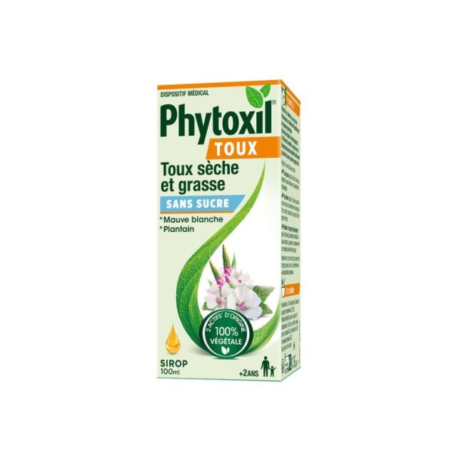Phytoxil Toux Sans Sucre Sirop Adulte Enfant +2Ans Fl/100Ml
