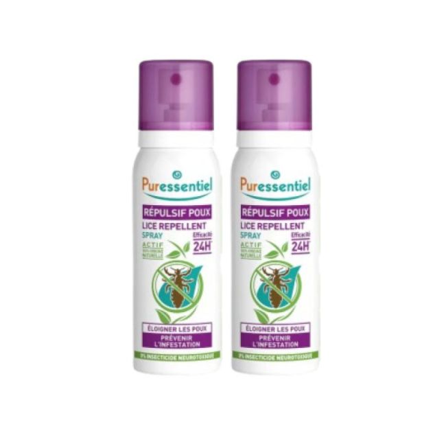 Puressentiel Anti-Poux Spray Repulsif 2Fl/75Ml