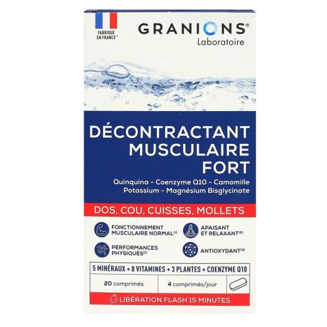 Granions Decontractant Musculaire Fort Cpr B/20