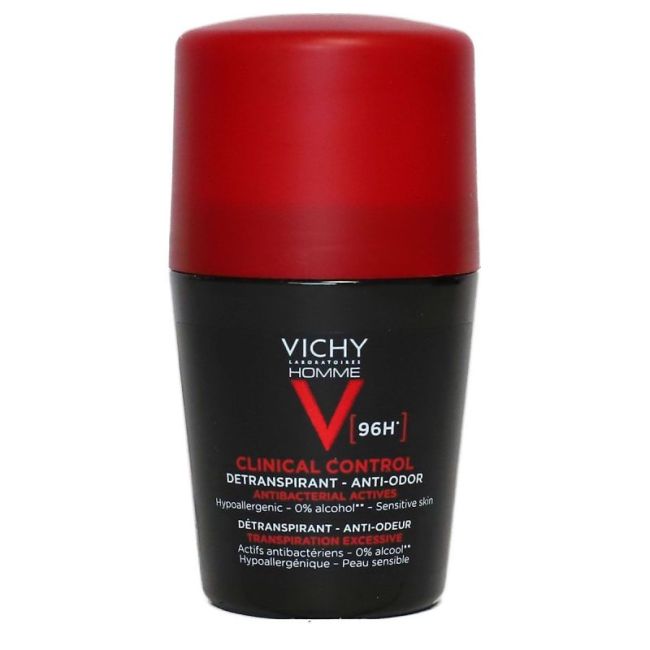 Vichy Homme Detranspirant Clinical Control Anti-Odeur 96H Roll-On/50Ml