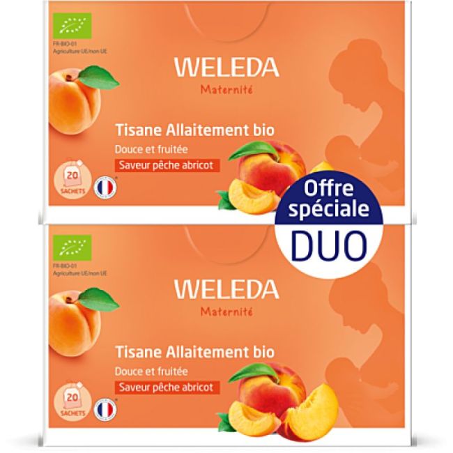 Weleda Tis Allaitement Peche Abricot Bio 2B/20Sach/2G