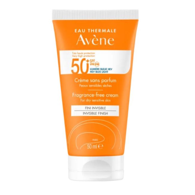 Avene Solaire Spf50+ Cr Sans Parfum Tres Haute Protection T/50Ml