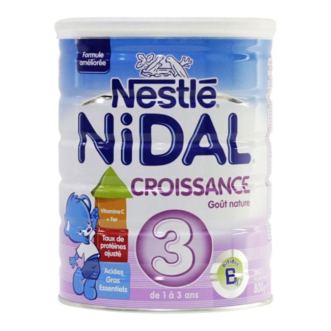 Nestlé Nidal Croissance 3 Lait Pdre B/800G