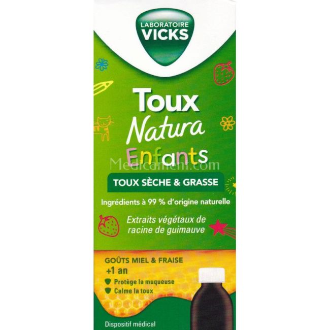 Vicks Toux Natura Enfants Sirop 140ml