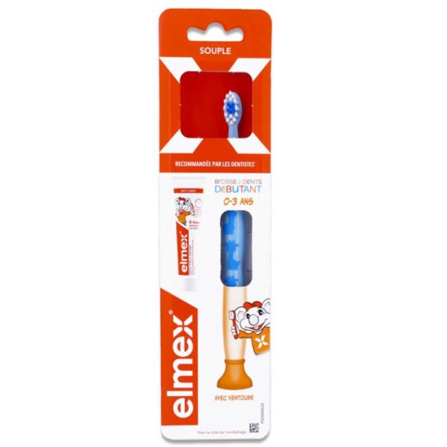 Elmex Brosse Dents Debutant 0-3Ans + Dentifrice 12Ml