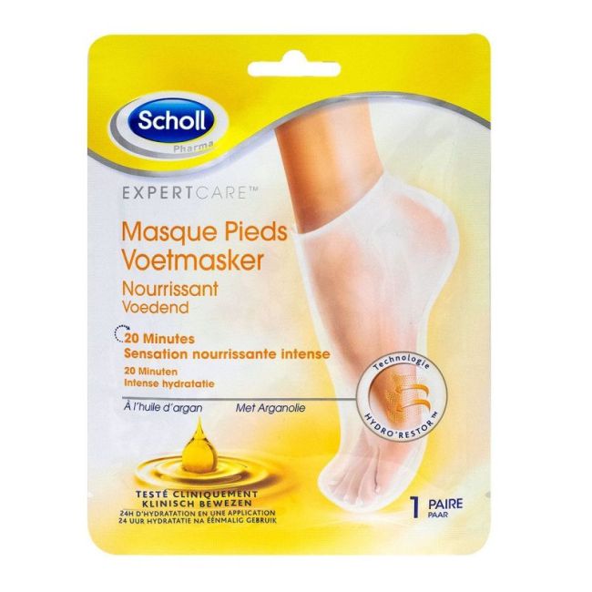Scholl Masque Pieds Huile D'argan 1 Paire