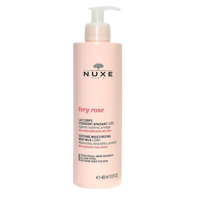 Nuxe Very Rose Lait Corps Hydratant Apaisant Fl Pompe/400Ml