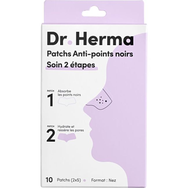 Dr Herma Patch Anti-Points Noirs 2 Etapes B/10+5 Soins