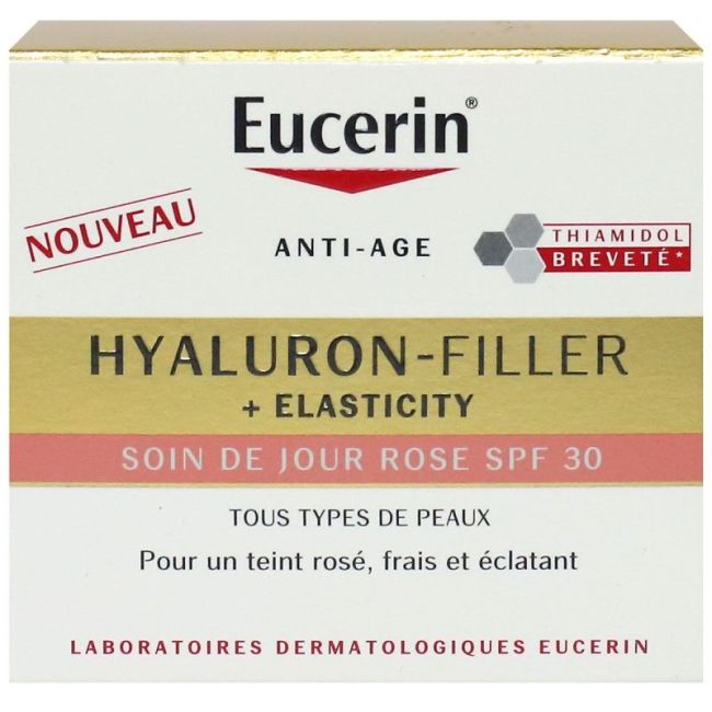 Eucerin Hyaluron-Filler + Elasticity Spf30 Emuls Soin De Jour Rose Pot/50Ml