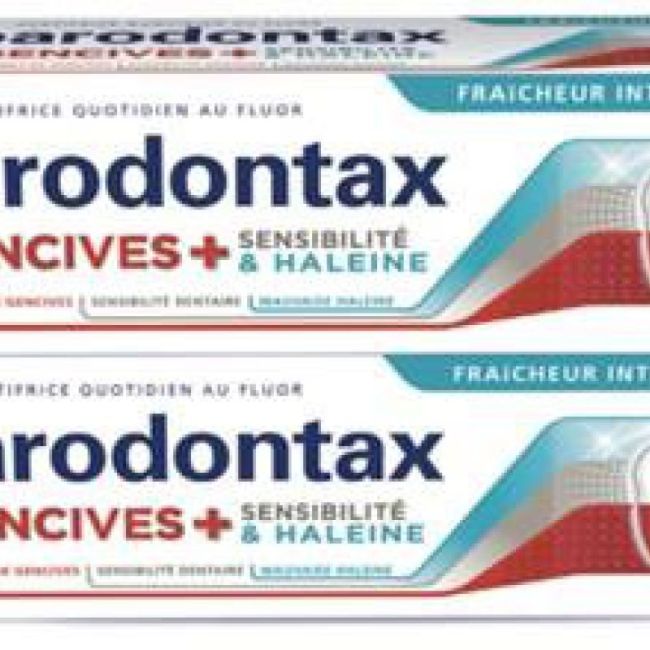 Parodontax Gencives + Sensibilite Dentifrice Haleine Fraicheur Intense 2T/75Ml