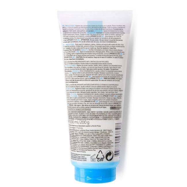 Lipikar Syndet Ap + La Roche Posay Cr Lavante Relipidante T/200Ml