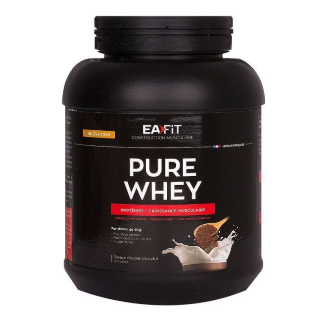 Eafit Pure Whey Pdr Pour Boisson Double Chocolat Pot/750G