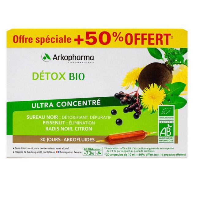 Arkofluide Bio Ultraextract S Buv Detox 30Amp/10Ml