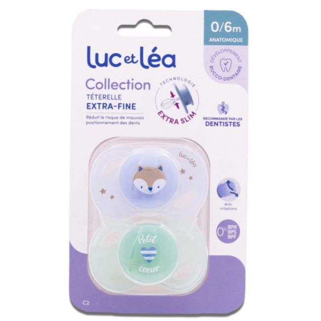 Luc Et Lea Collection Sucette Anatomique Extra-Fine 0-6Mois C2