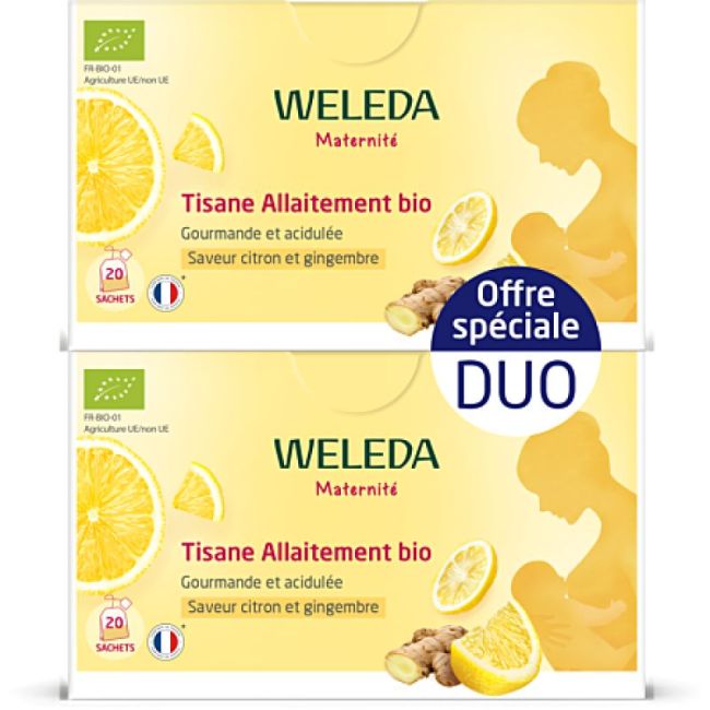 Weleda Tis Allaitement Citron Gingembre Bio 2B/20Sach/2G