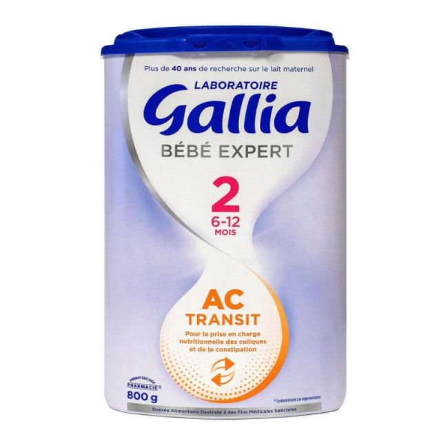 Gallia Bebe Expert Ac Transit 2 Lait Pdre B/800G