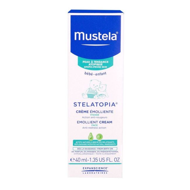 Mustela Stelatopia Cr Emolliente Visage Et Paupieres T/40Ml