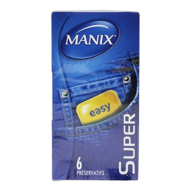 Manix Super Preservatif Avec Reservoir Lubrifies B/6