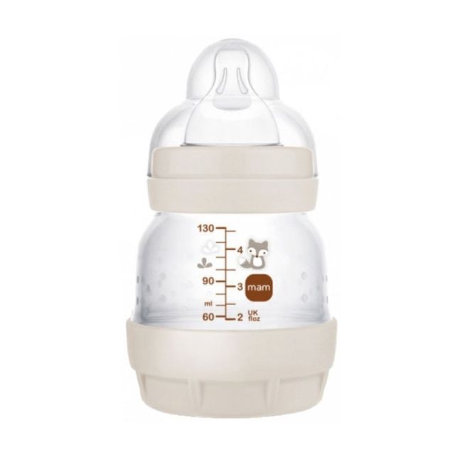 Mam Easy Start Nature Biberon Tetine Debit 0 Sable 130Ml