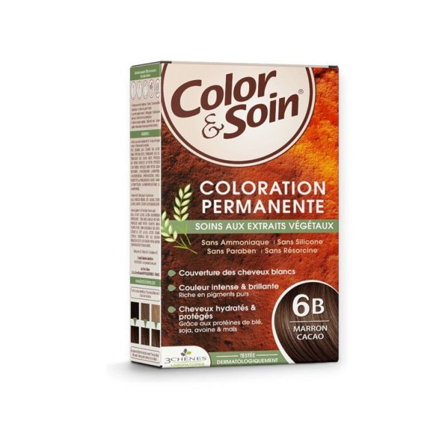 Color&Soin Kit Coloration Permanente 6B Marron Cacao
