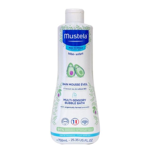 Mustela Bebe Enfant Bain Mousse Eveil Avocat Bio Fl/750Ml