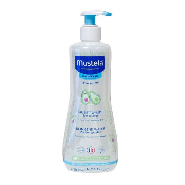 Mustela Bebe Enfant Eau Nettoyante Sans Rincage Avocat Bio Fl Pompe/500Ml
