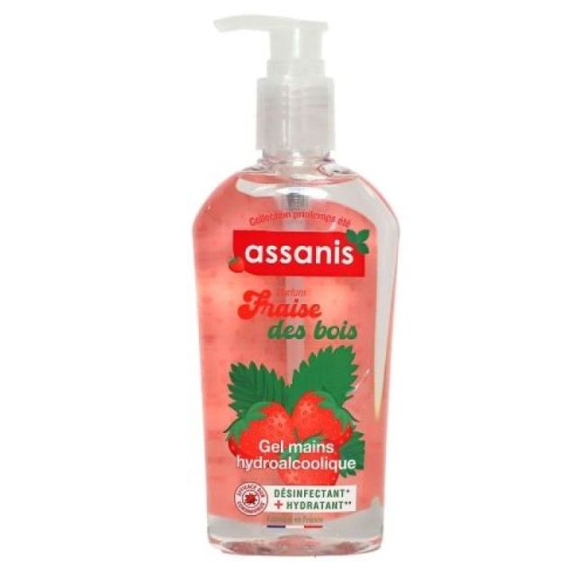Assanis Gel Hydroalcoolique Fraise Des Bois Fl Pompe/250Ml