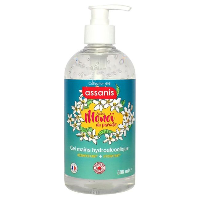 Assanis Gel Hydroalcoolique Monoi Paradis Fl Pompe/500Ml