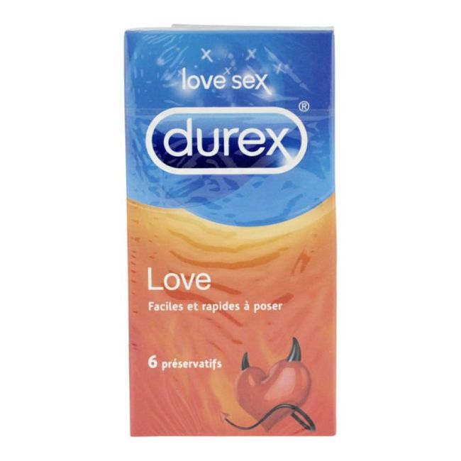 Durex Love Preservatif Avec Reservoir Lubrifie B/6