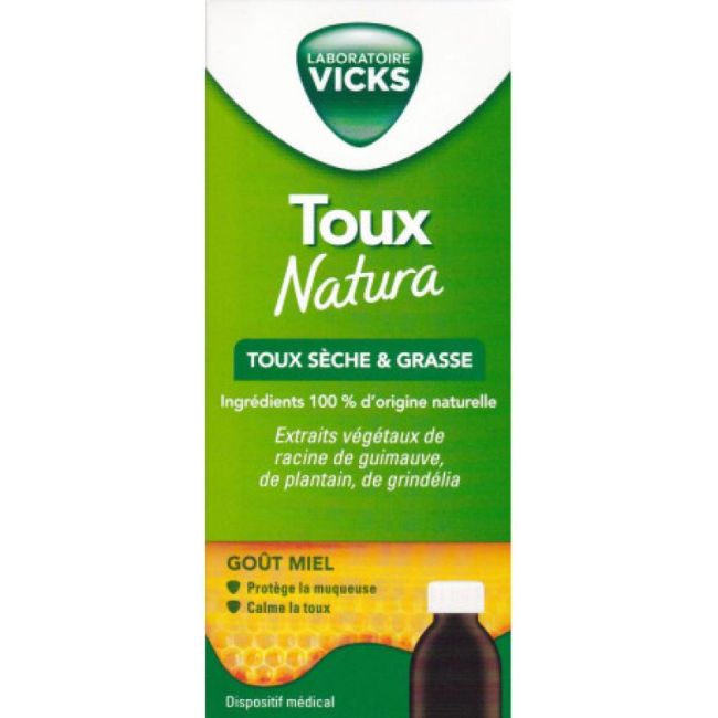 Vicks Toux Natura Sirop Adulte 140ml