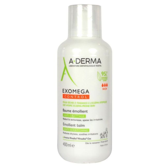 Aderma Exomega Control Bme Emollient Anti-Grattage Fl Pompe/400Ml