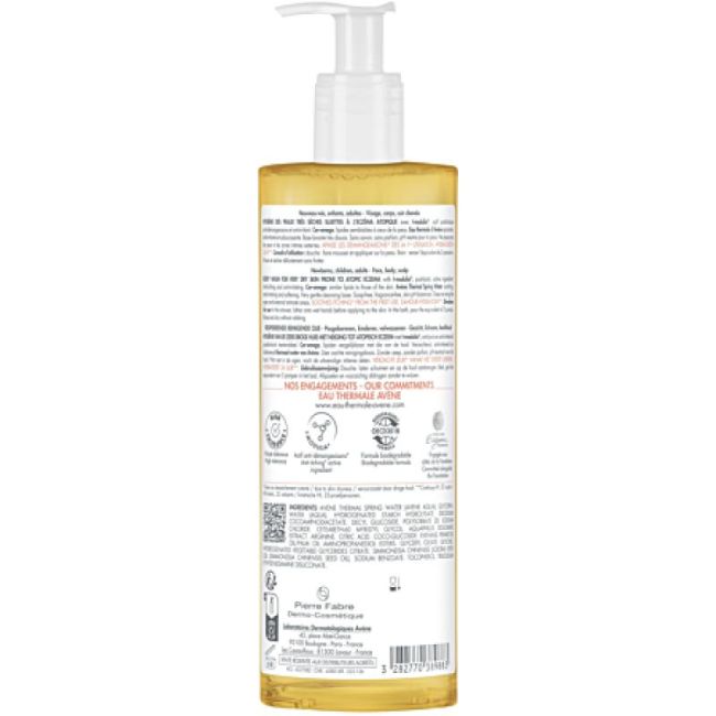 Avene Xeracalm A.d Huile Lavante Relipidante Fl Pompe/400Ml