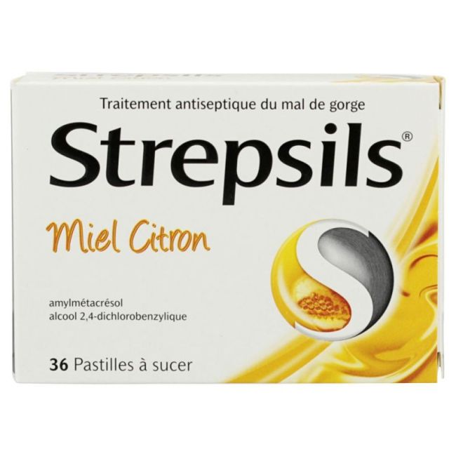 Strepsils Past A Sucer Miel Citron Plq/36