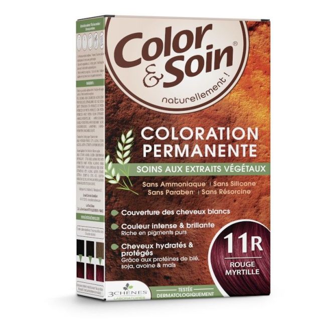 Color&Soin Kit Coloration Permanente 11R Rouge Myrtille