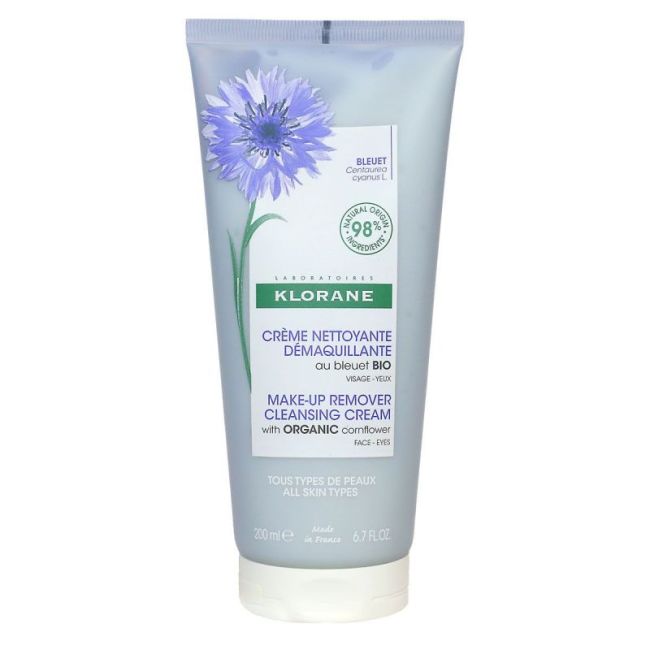 Klorane Bleuet Cr Nettoyante Demaquillante Bio T/200Ml